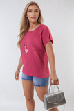 Short Sleeve Pleated Top