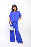 Oversized Top and Wide Leg Trousers Co-ord Set