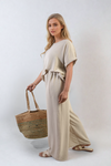 Oversized Top and Wide Leg Trousers Co-ord Set