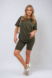 Loose Fit Top and Biker Shorts Co-ord Set