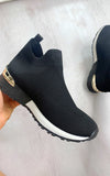 Slip On Sock Wedge Trainers