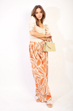 Abstract Pattern Wide Leg Trousers