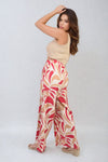 Abstract Pattern Wide Leg Trousers