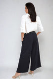 Belted High Waist Wide Leg Trouser