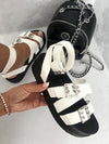 Multi Strap Ankle Buckle Chunky Sandals