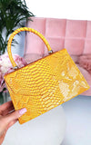 Croc Print Handbag