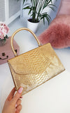 Croc Print Handbag