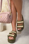 Double Crochet Strap Crochet Chunky Sandals