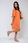 Knot Cuff Off Shoulder Mini Dress