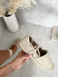 Tie Leg Espadrille Sandals